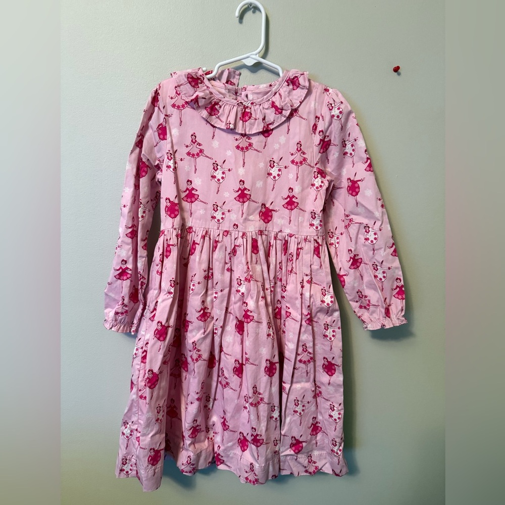 Rachel Riley Pink Ballerina Print Dress